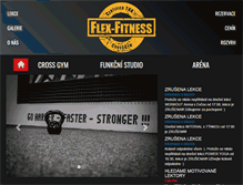 Tablet Screenshot of flex-fitness.cz